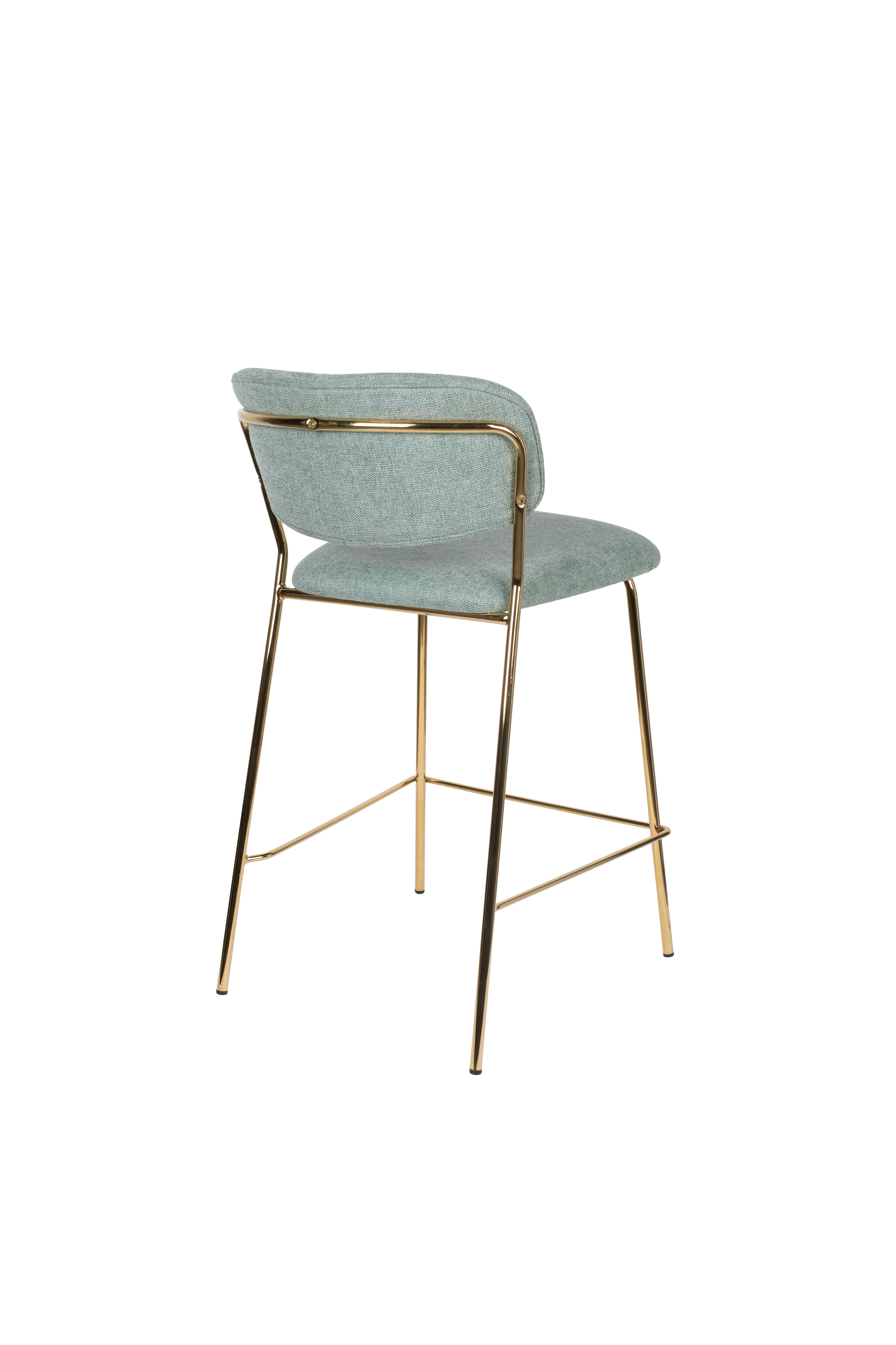 Counter Stool Jolien Gold/Light Green